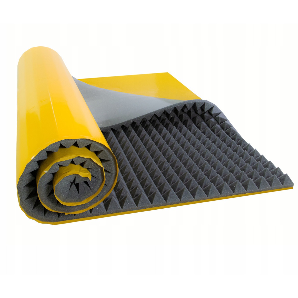 mousse acoustique adhésive insonorisante PYRAMIDE 40mm 200x100cm ignifuge megamix.sk