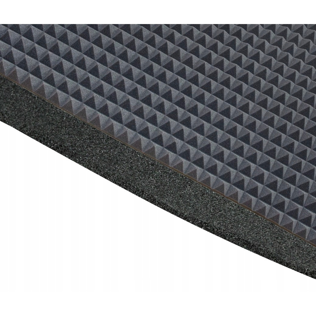 mousse acoustique adhésive insonorisante PYRAMIDE 40mm 200x100cm ignifuge megamix.sk