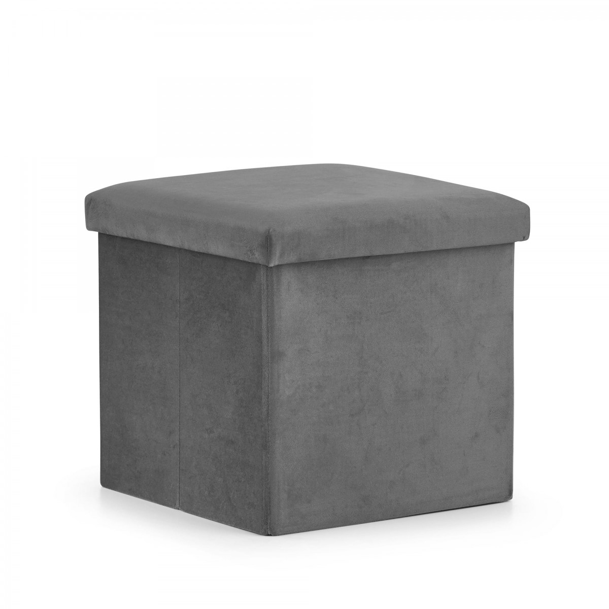sedile pieghevole con spazio di archiviazione L 36x38x38cm velluto grigio megamix.sk