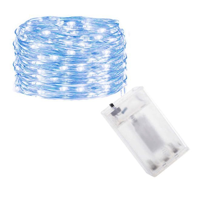 filo luminoso 100pcs LED colore blu 10m a batterie AA megamix.sk