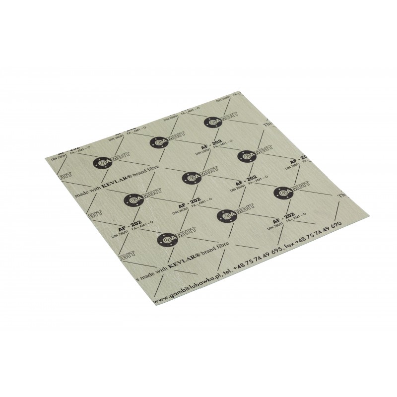 placă de etanșare GAMBIT AF-202 - 1000x1000x1,5 mm megamix.sk